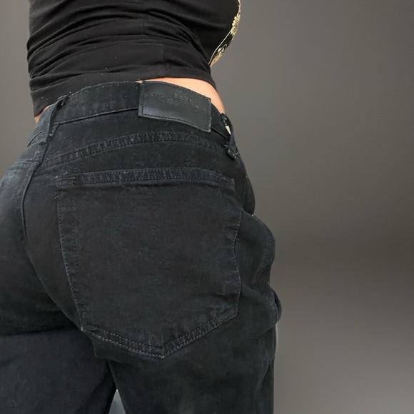 Lucky Women’s Black Jeans Size 6 28 Ankle Frayed Hem Straight Grunge Classic - Picture 2 of 7